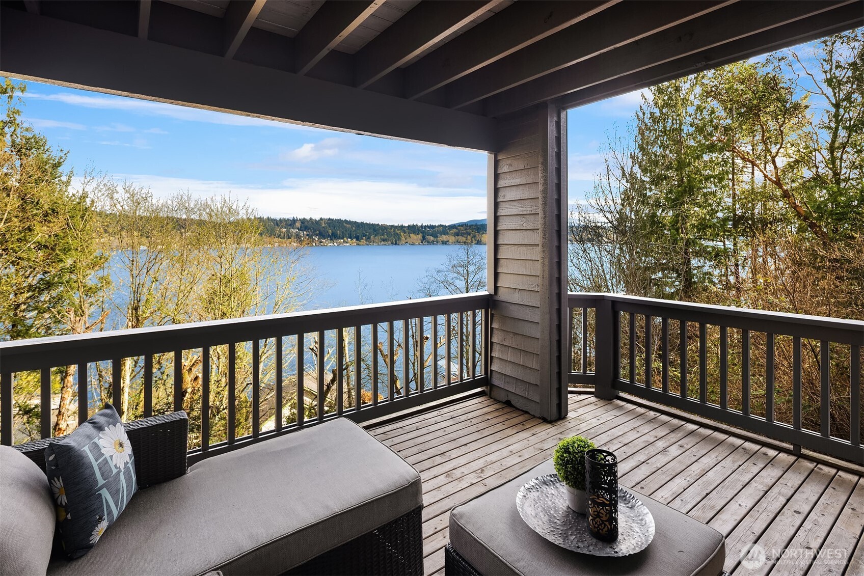 The lower level benefits from its own private deck with incredible views.