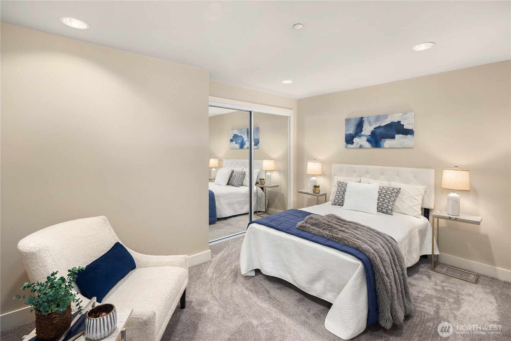 An adorable patio for the lower level. The seller previously used this as a container garden as it's bathed in sunlight for much of the day. Add power, and it would make a great hot tub area