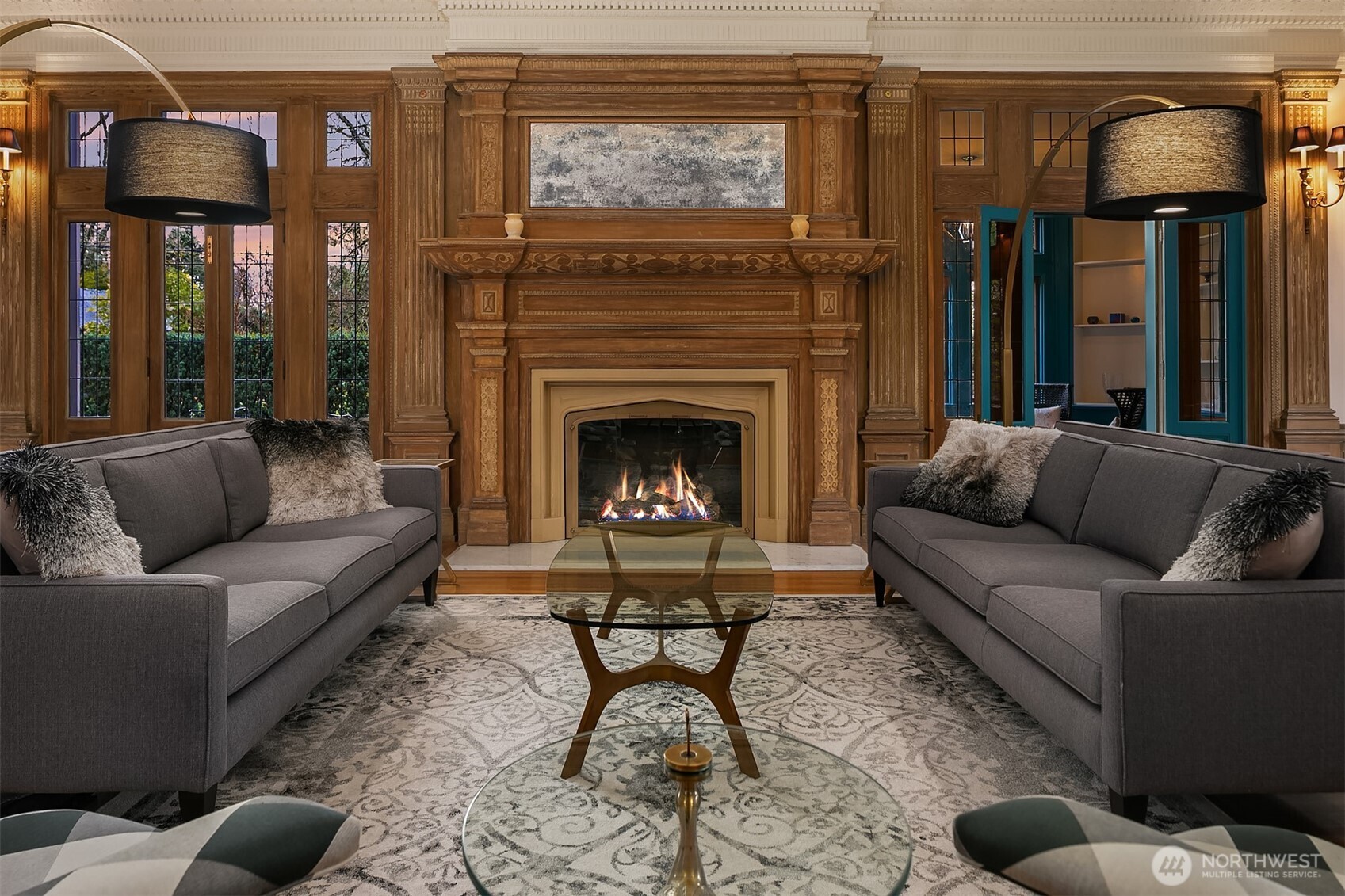 Grab a book and cozy up near the fire. The living room has Northern, Western and Southern exposures, making it bright and airy all year long.