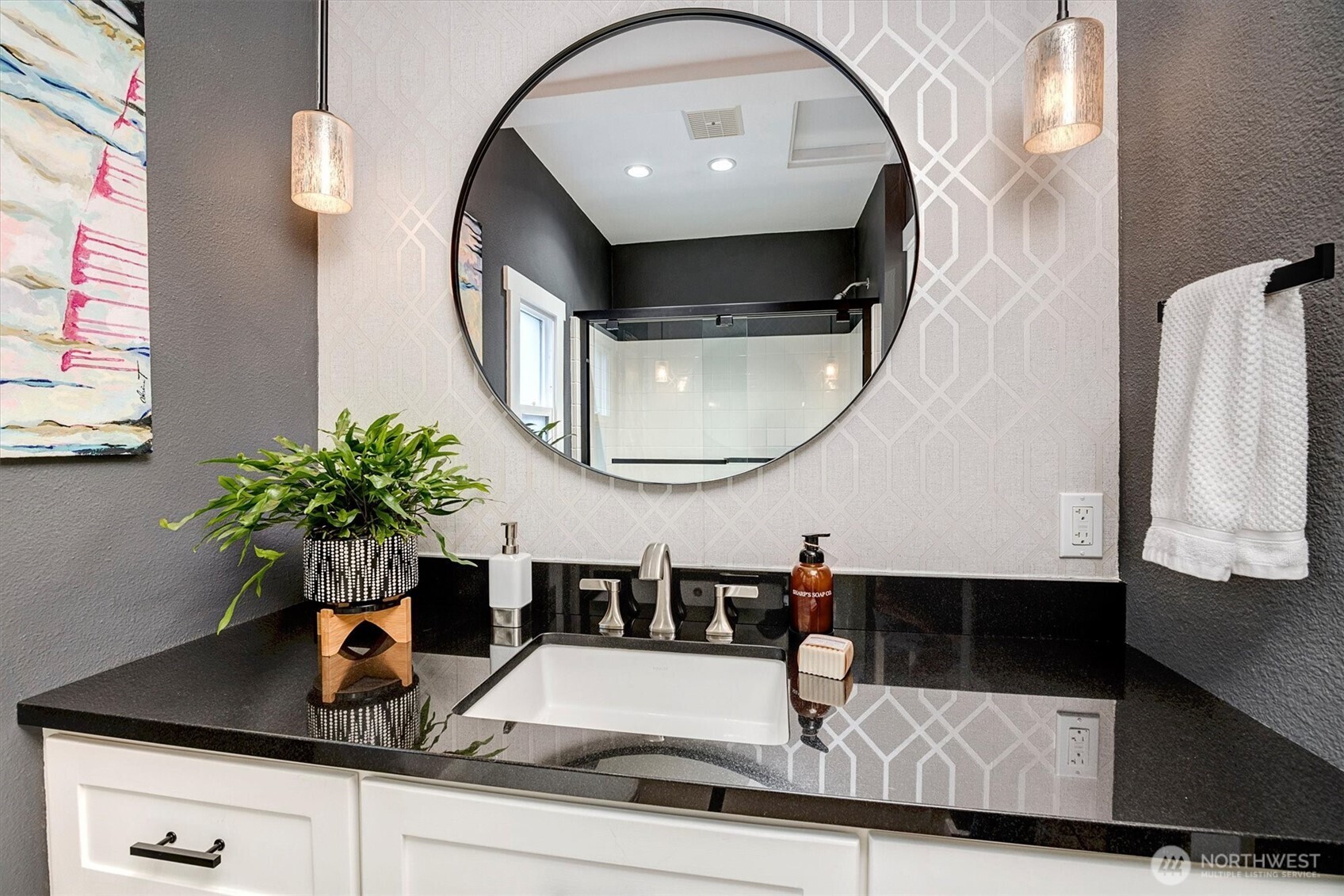 Main floor bathroom, fully remodeled