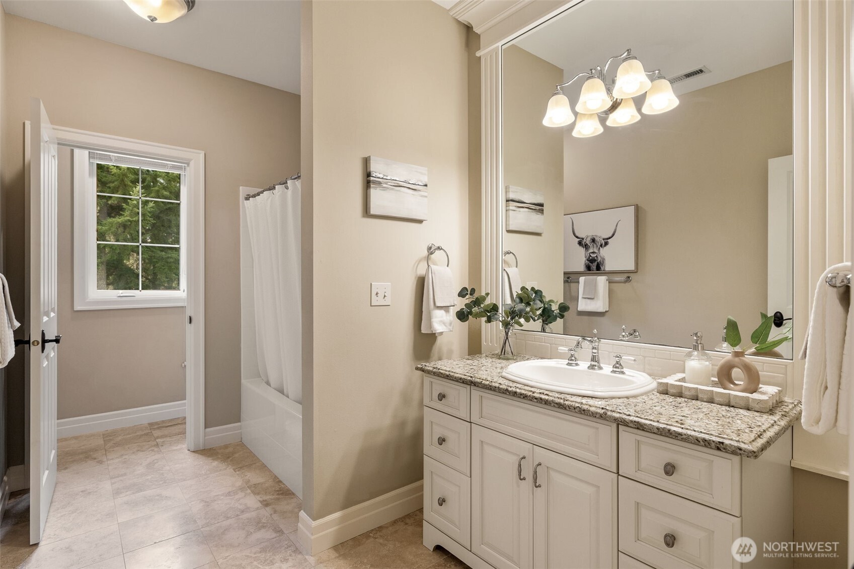 Another full bath upstairs.