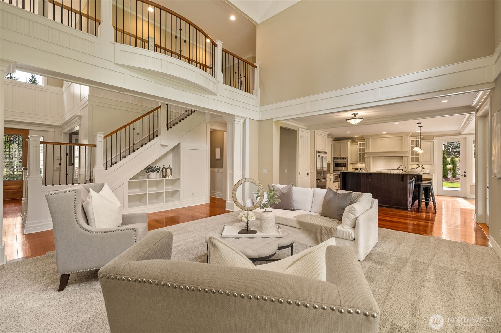 The millwork throughout the home is beautiful and adds character and warmth.
