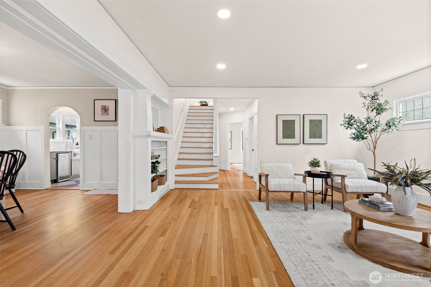 Refinished original hardwood floors