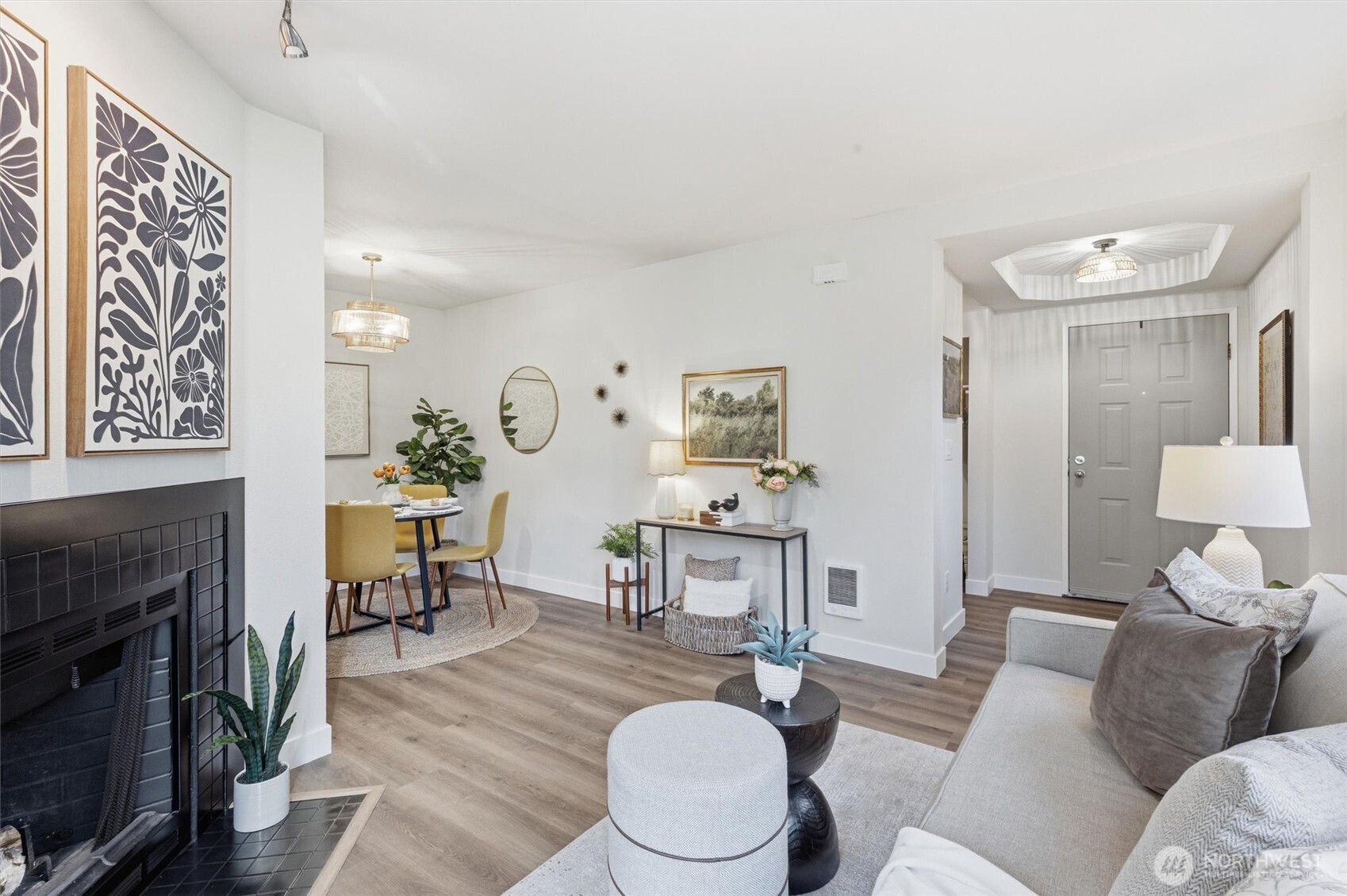 Everything has been freshly painted.