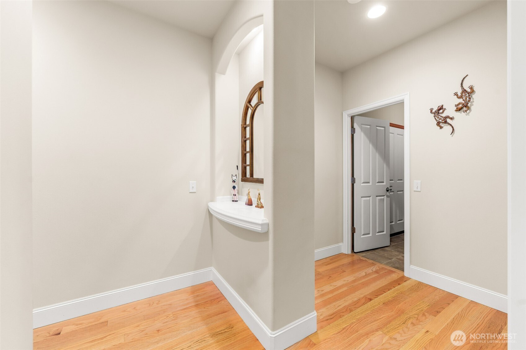 Executive style den/office can be used as a bedroom.