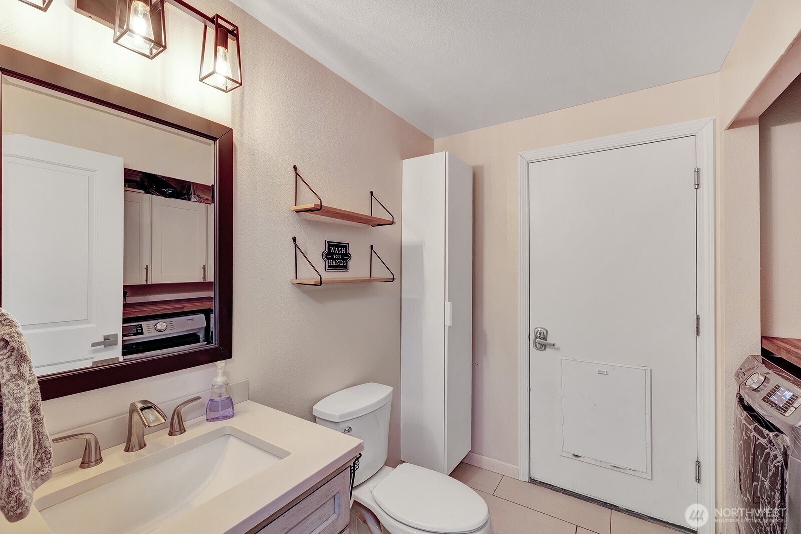 Half bath and laundry