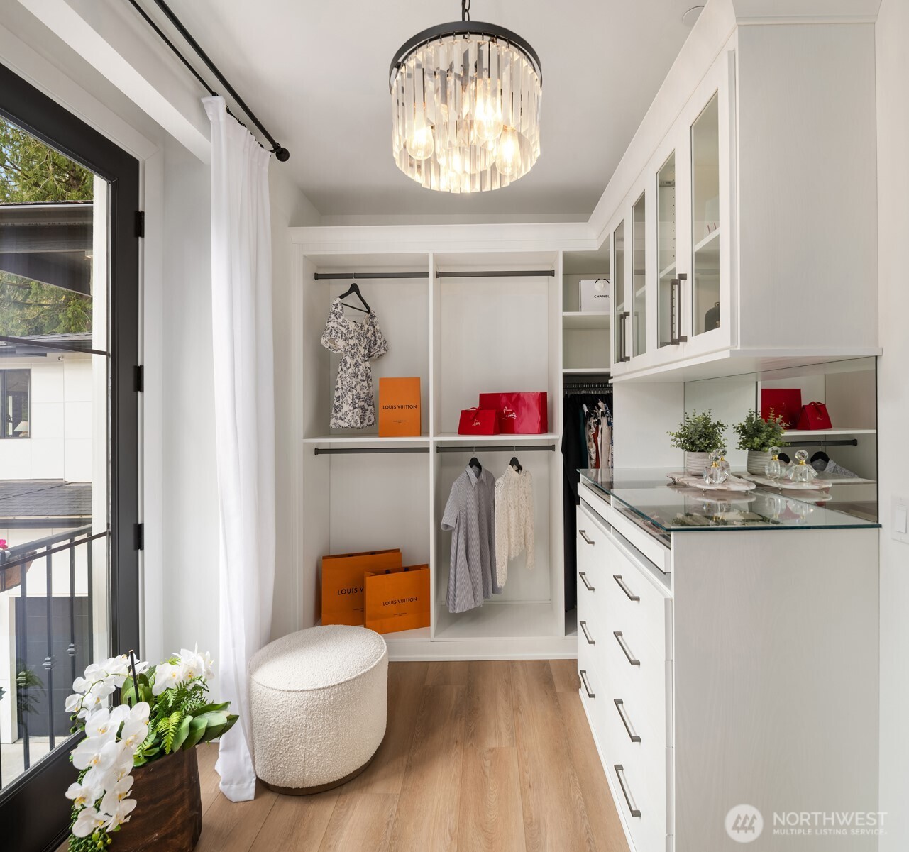 Boutique walk-in closet