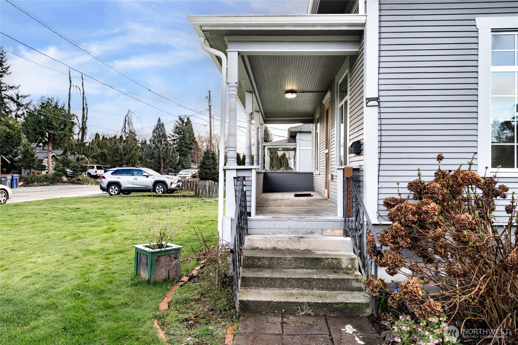 Wonderfully inviting front porch