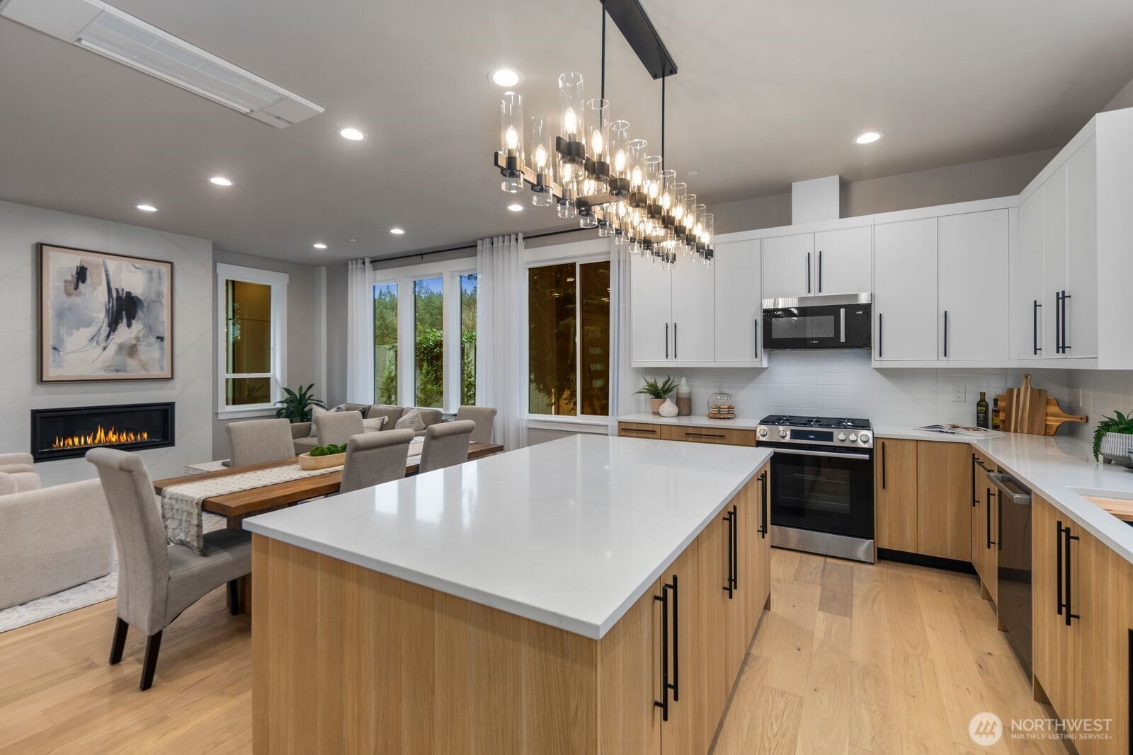 .Beautifully curated designer lighting featured throughout the home.