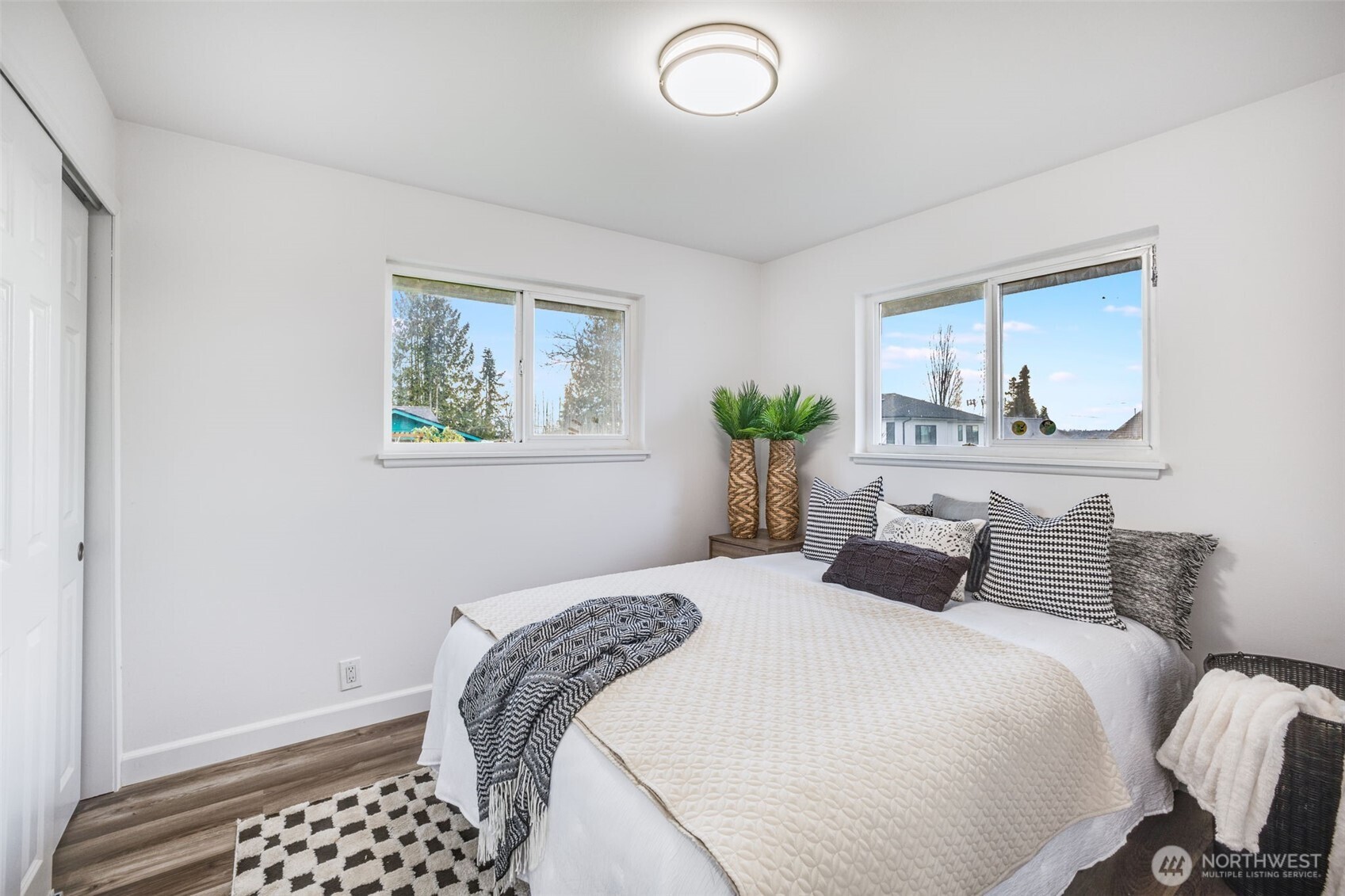 Fully updated, two-window bedroom!