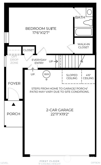 First floor with expansive bedroom suite.