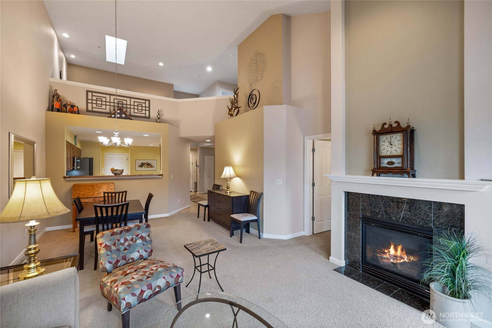 Open concept living areas that are full of light from southern facing windows.