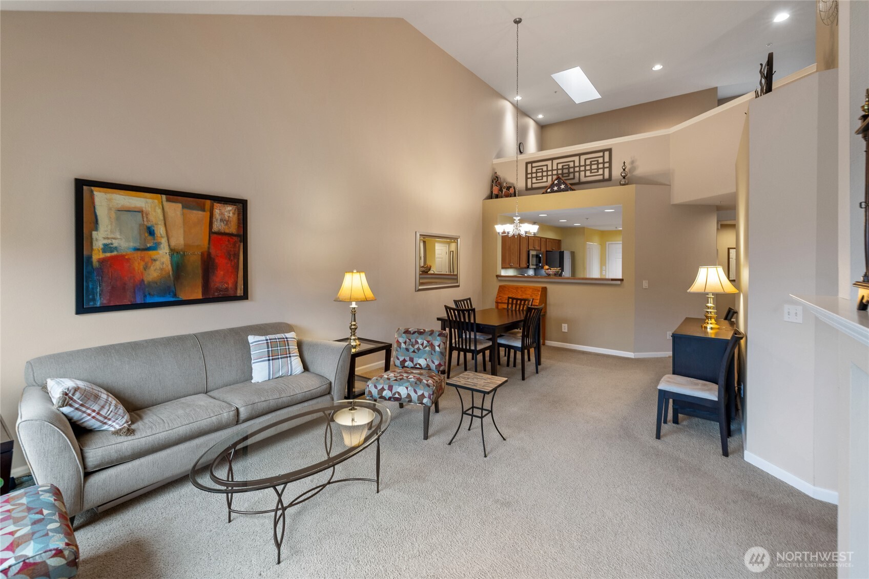 Dining area just off kicthen and easy access bar area.