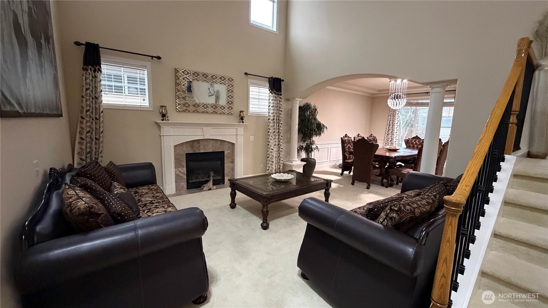 Living Room with Fireplace