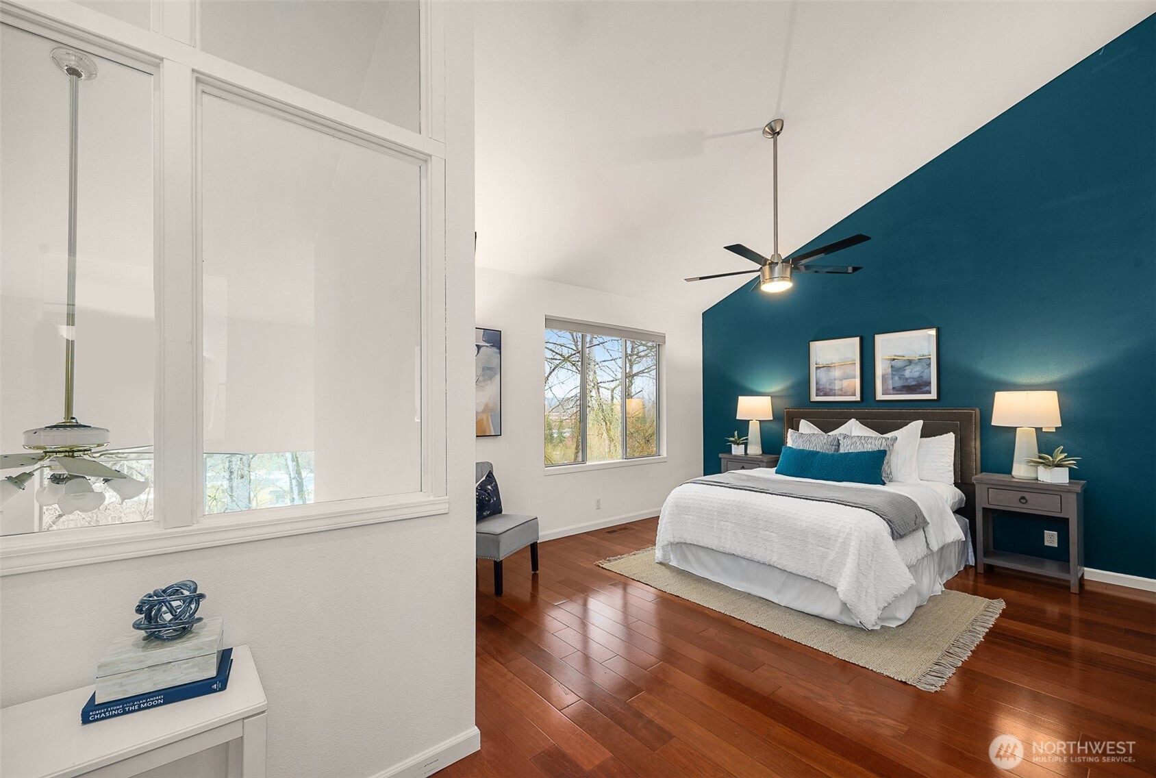 Vaulted primary suite!