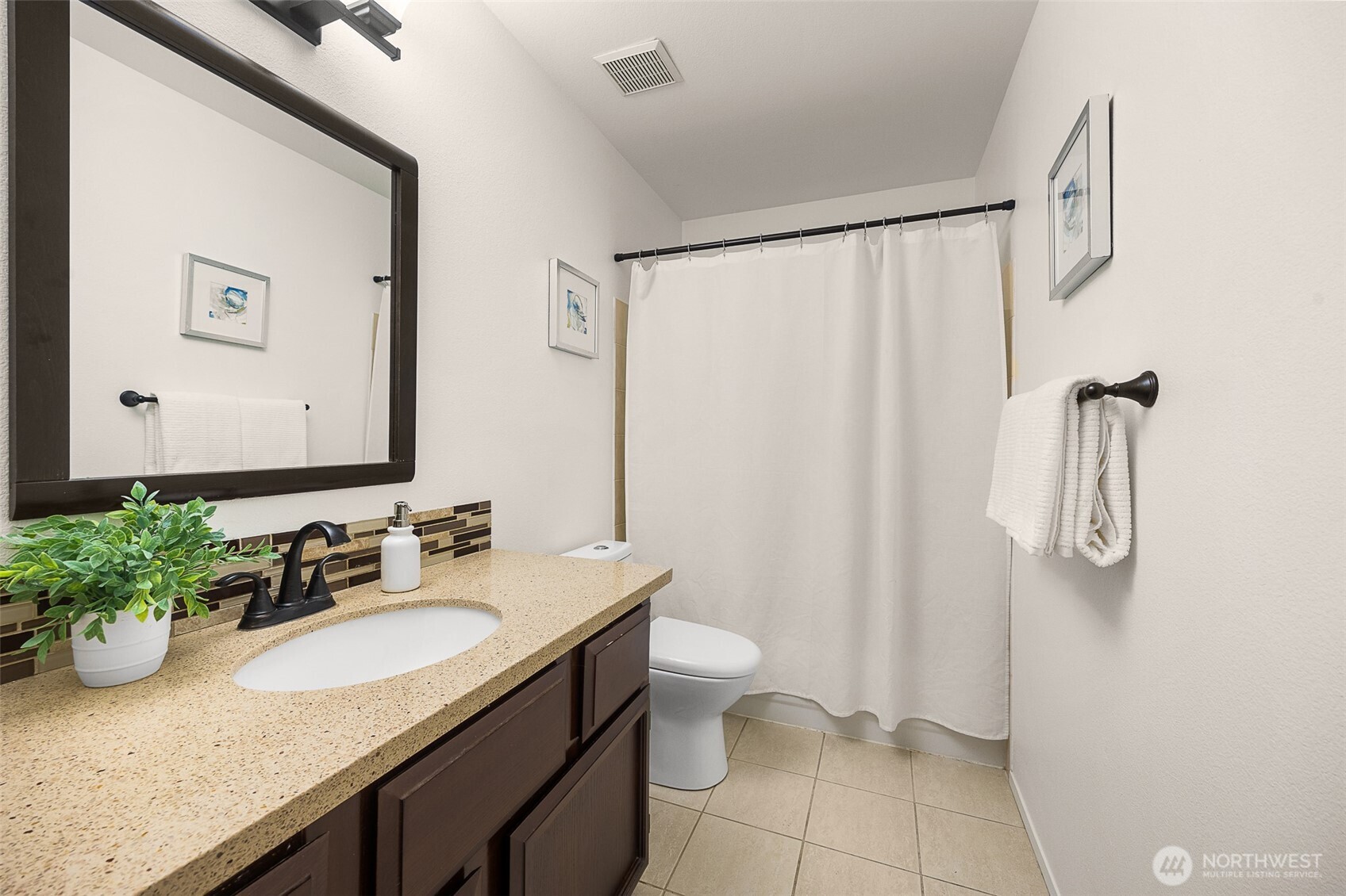 Walk-in closet in the primary suite