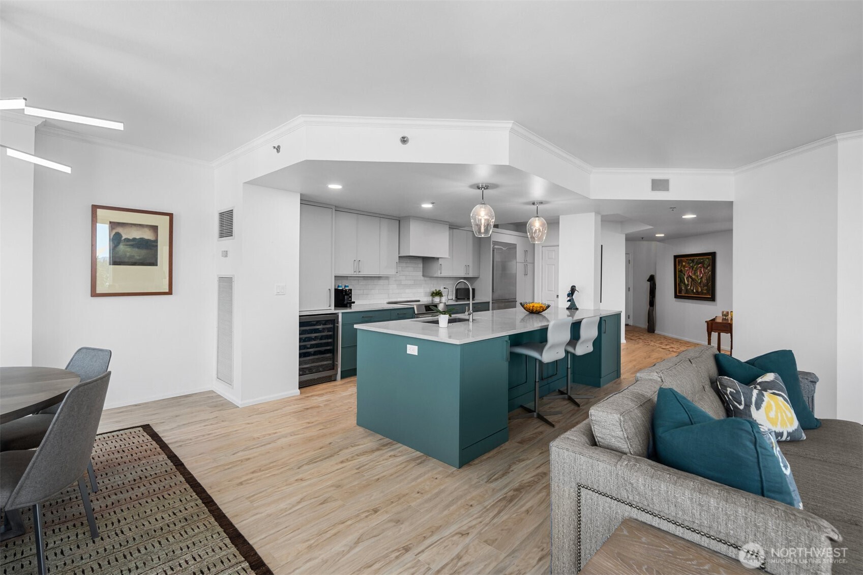 Bellevue Pacific Tower high-rise condominium building in downtown Bellevue with luxury amenities and concierge service.