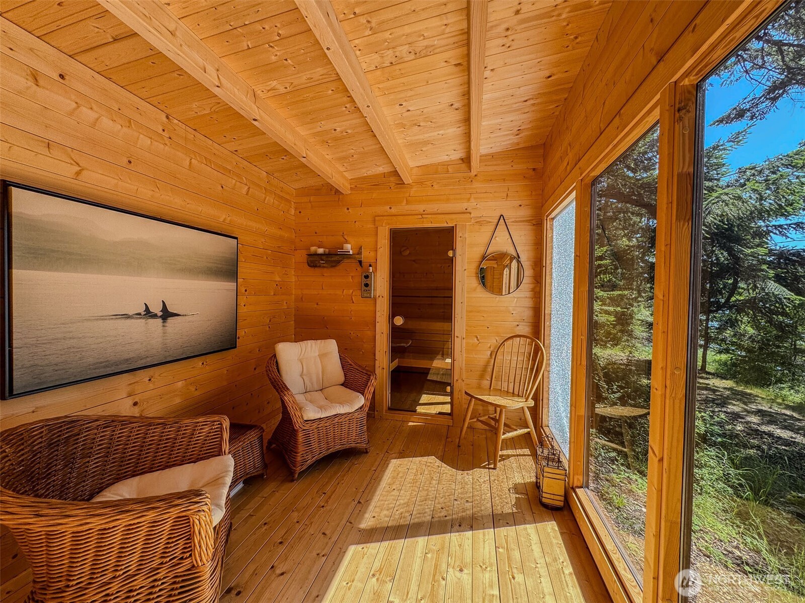 Separate sauna building!