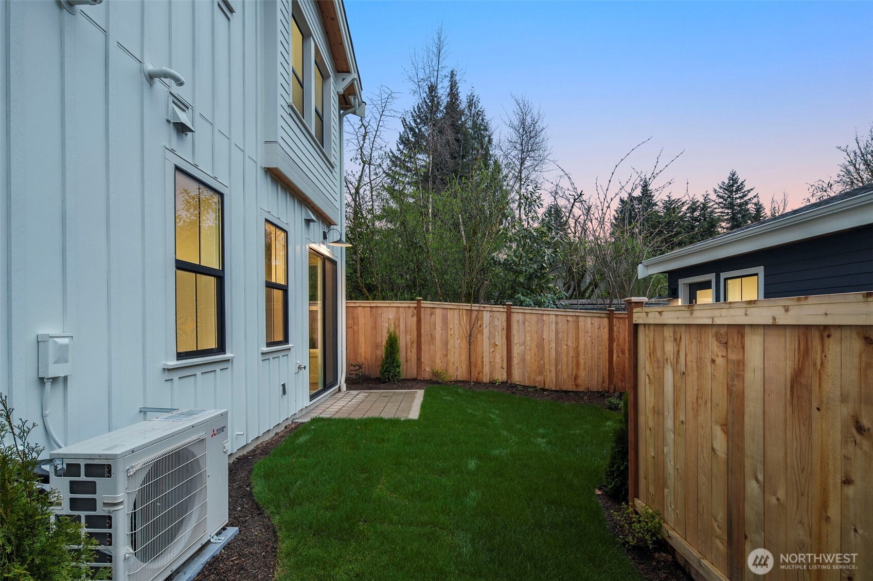 Fenced yard for privacy.
