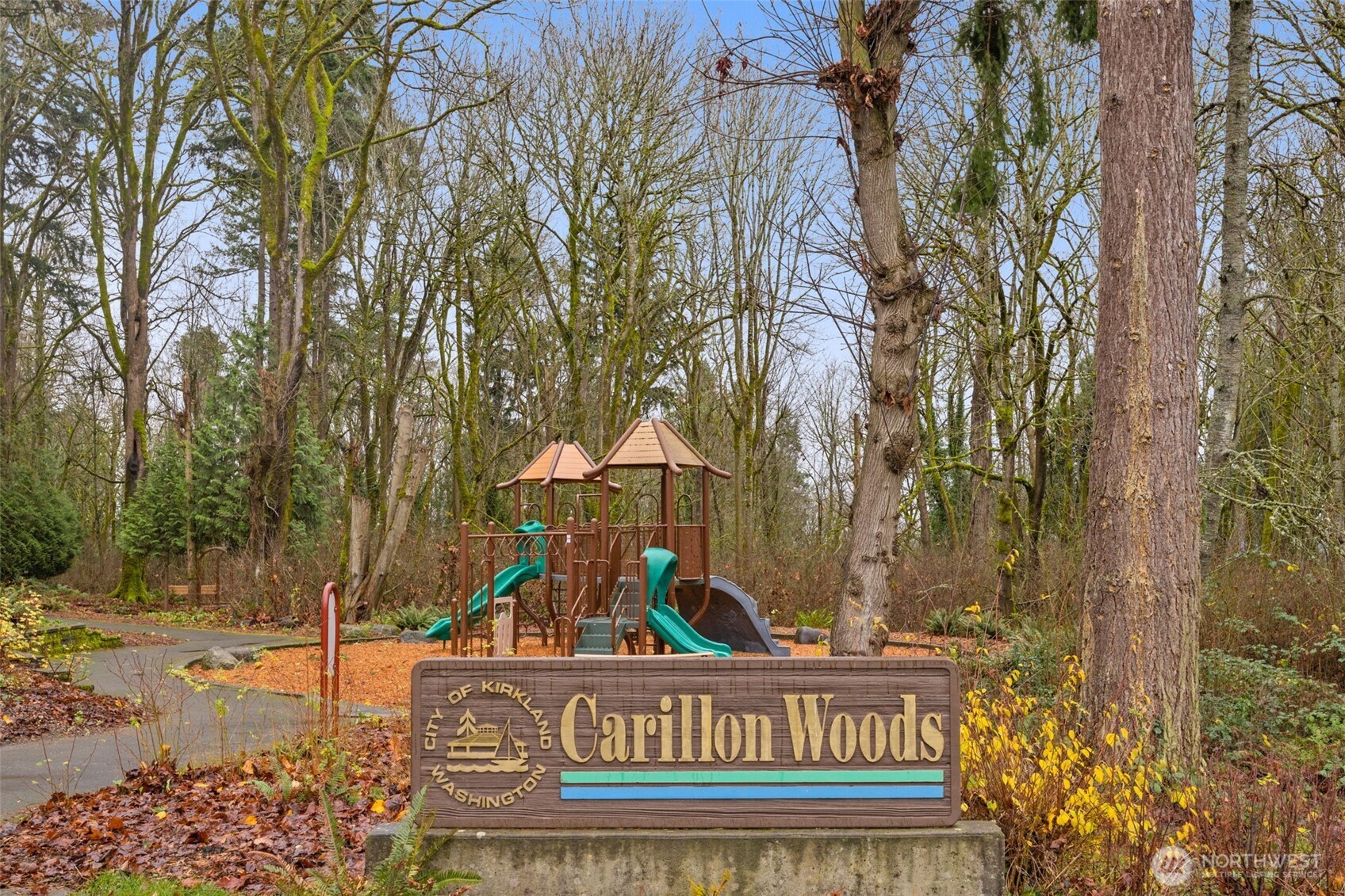 Carillon Woods Park across the street.