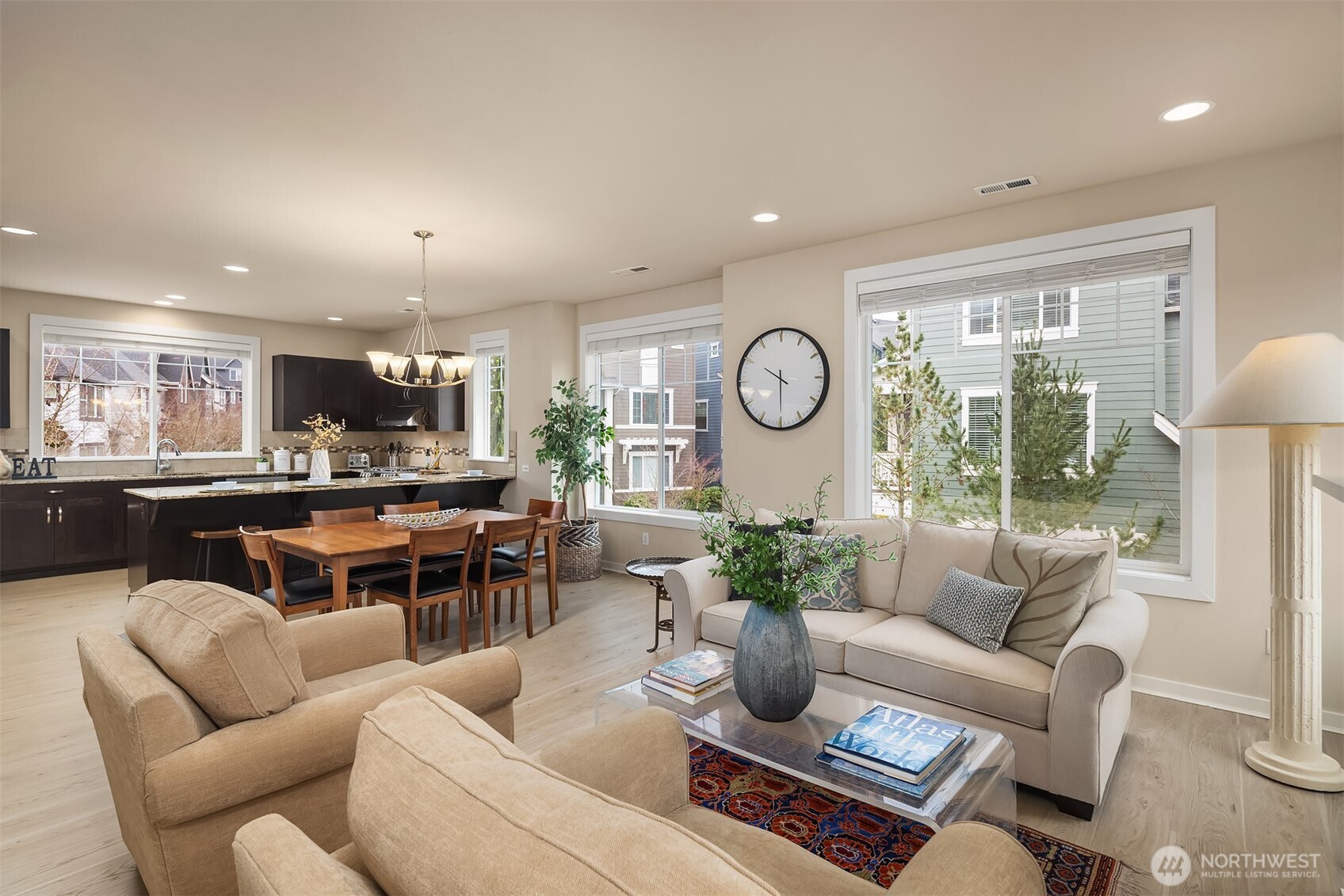 Luxury vinyl plank flooring was installed throughout the entire home in July 2025. No carpet anywhere!