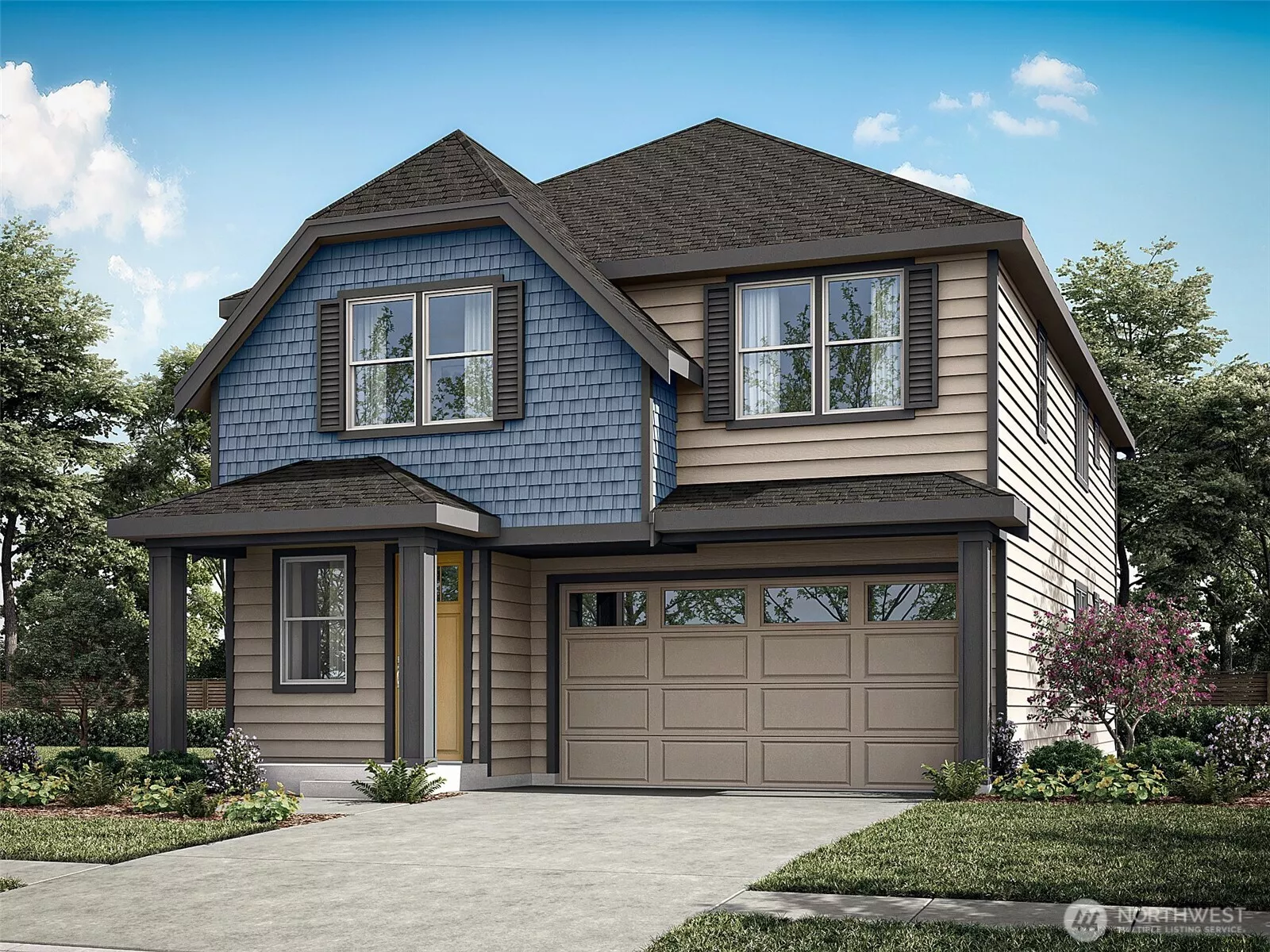 Rendering of Alder Plan Elevation A