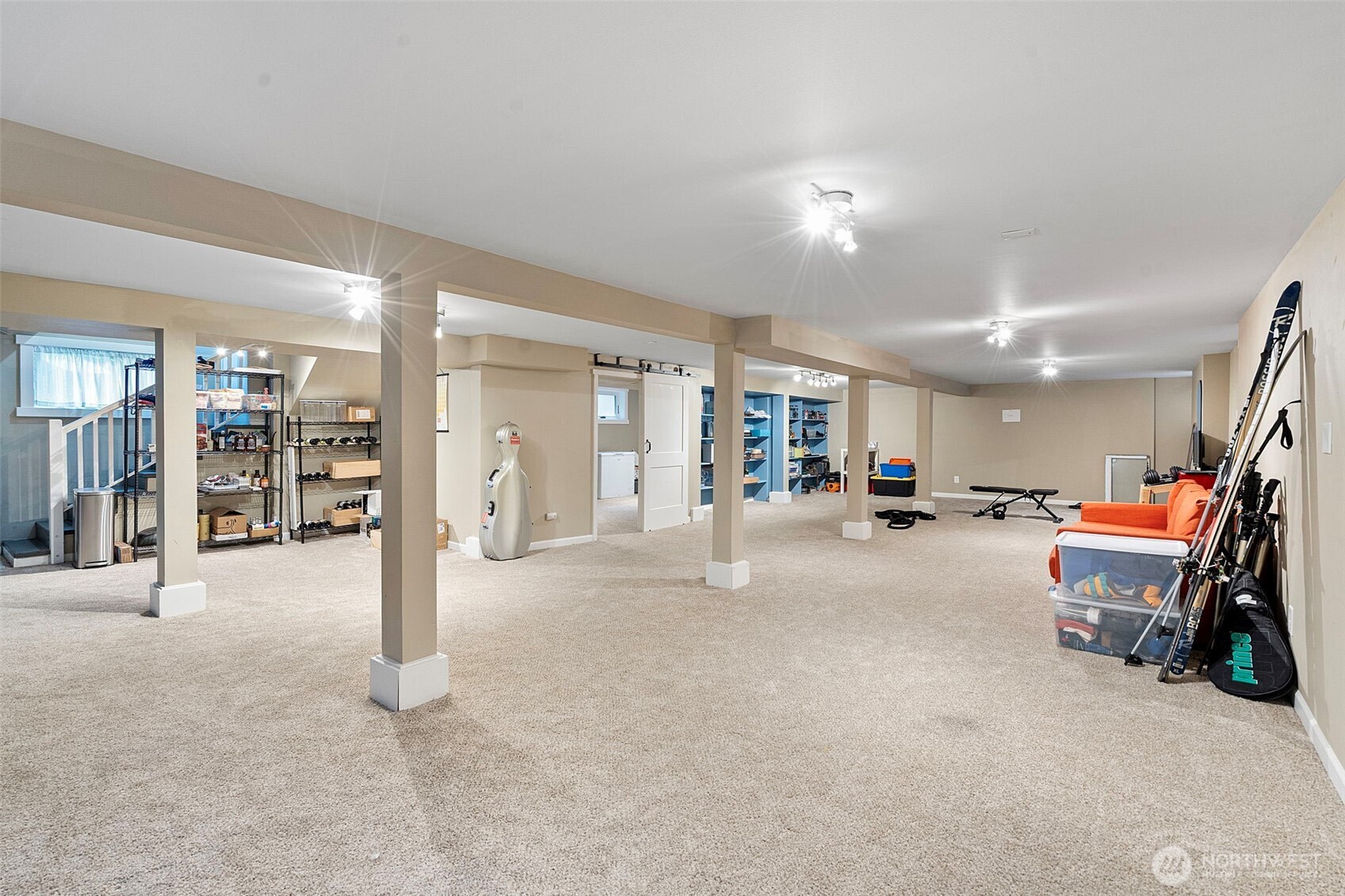 When you're living the "good life" you have space in your basement for your wine collection, assortment of bikes and ski equipment.