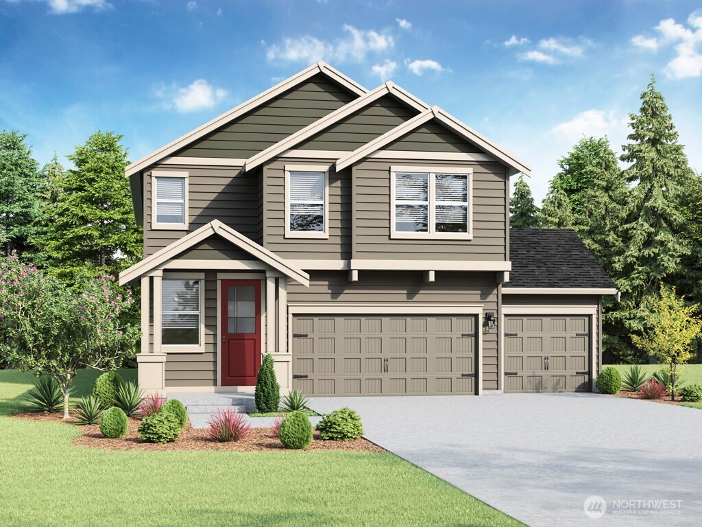 Actual elevation, colors will vary.