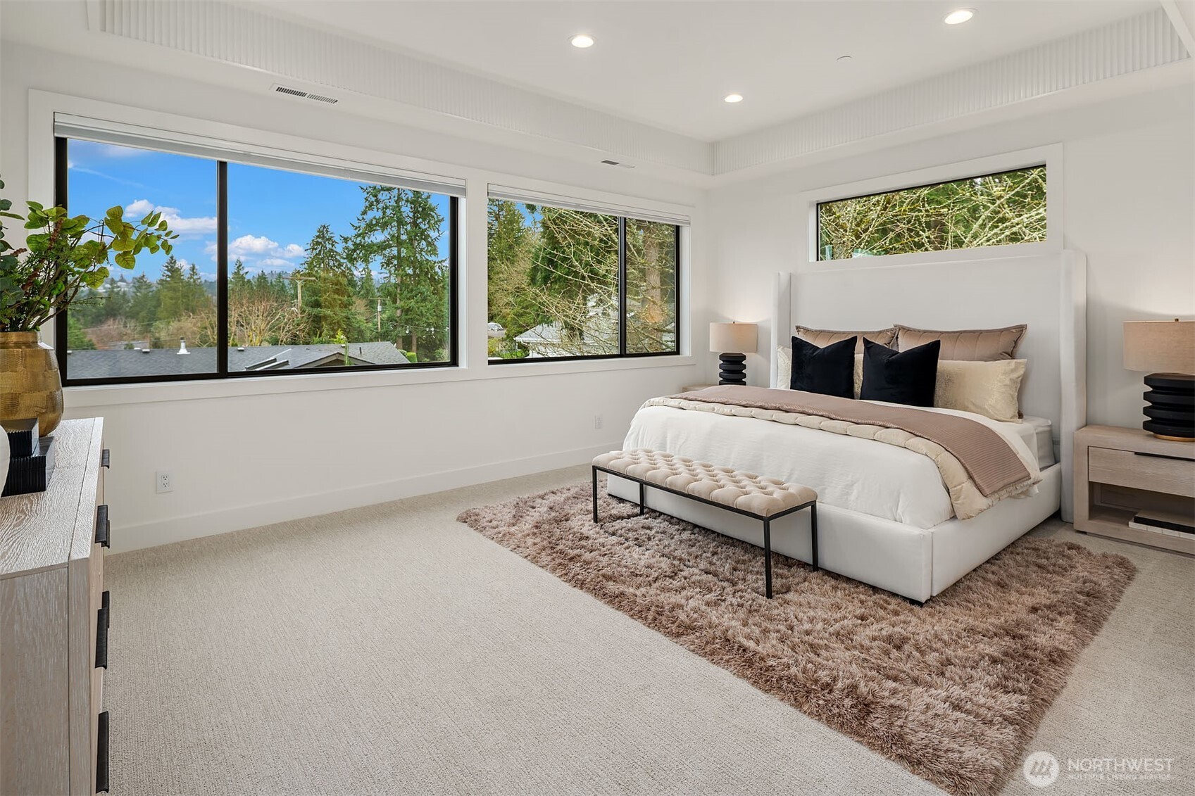 Designer Primary Suite with five-piece bath