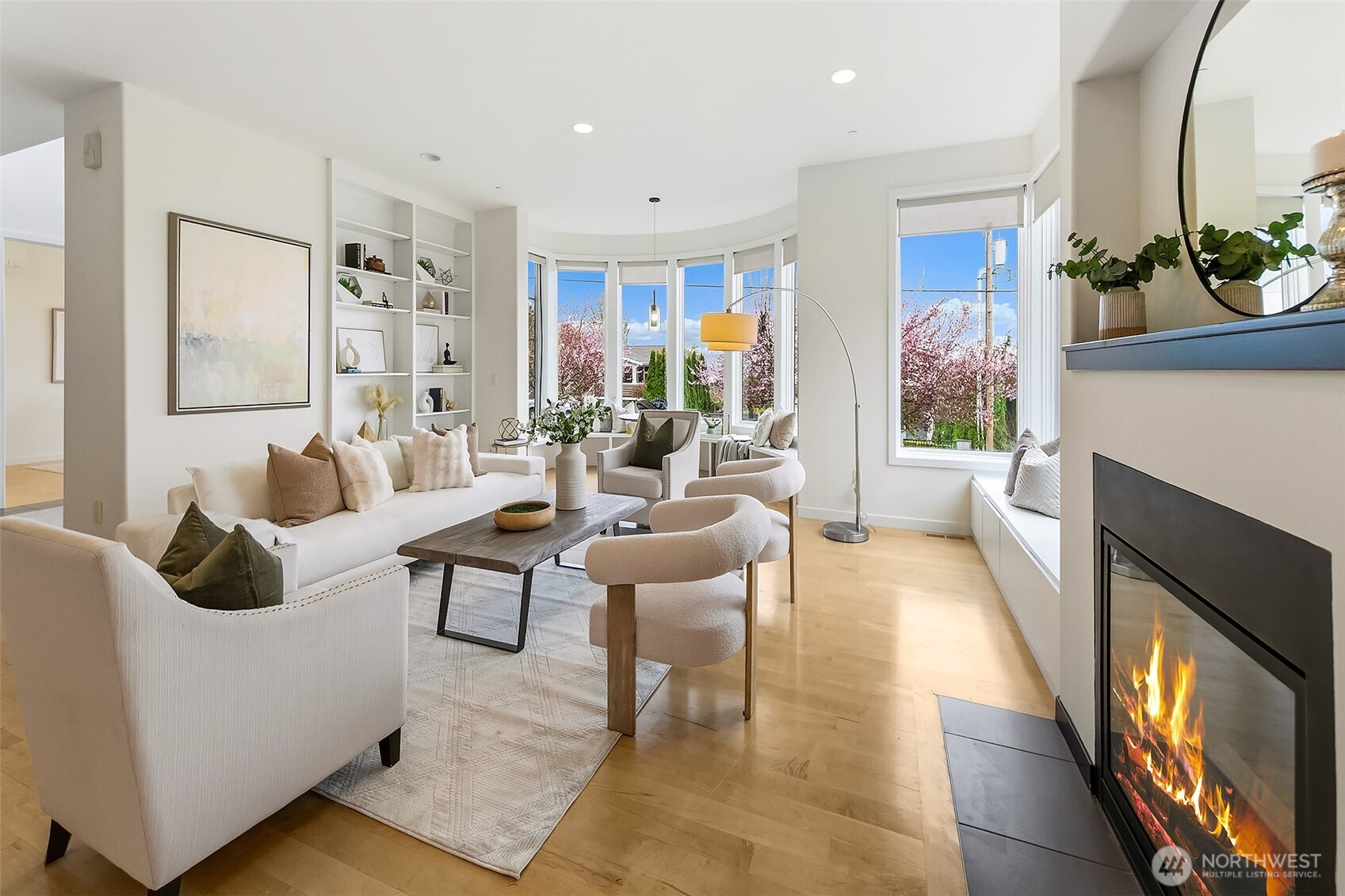 Great room with view windows