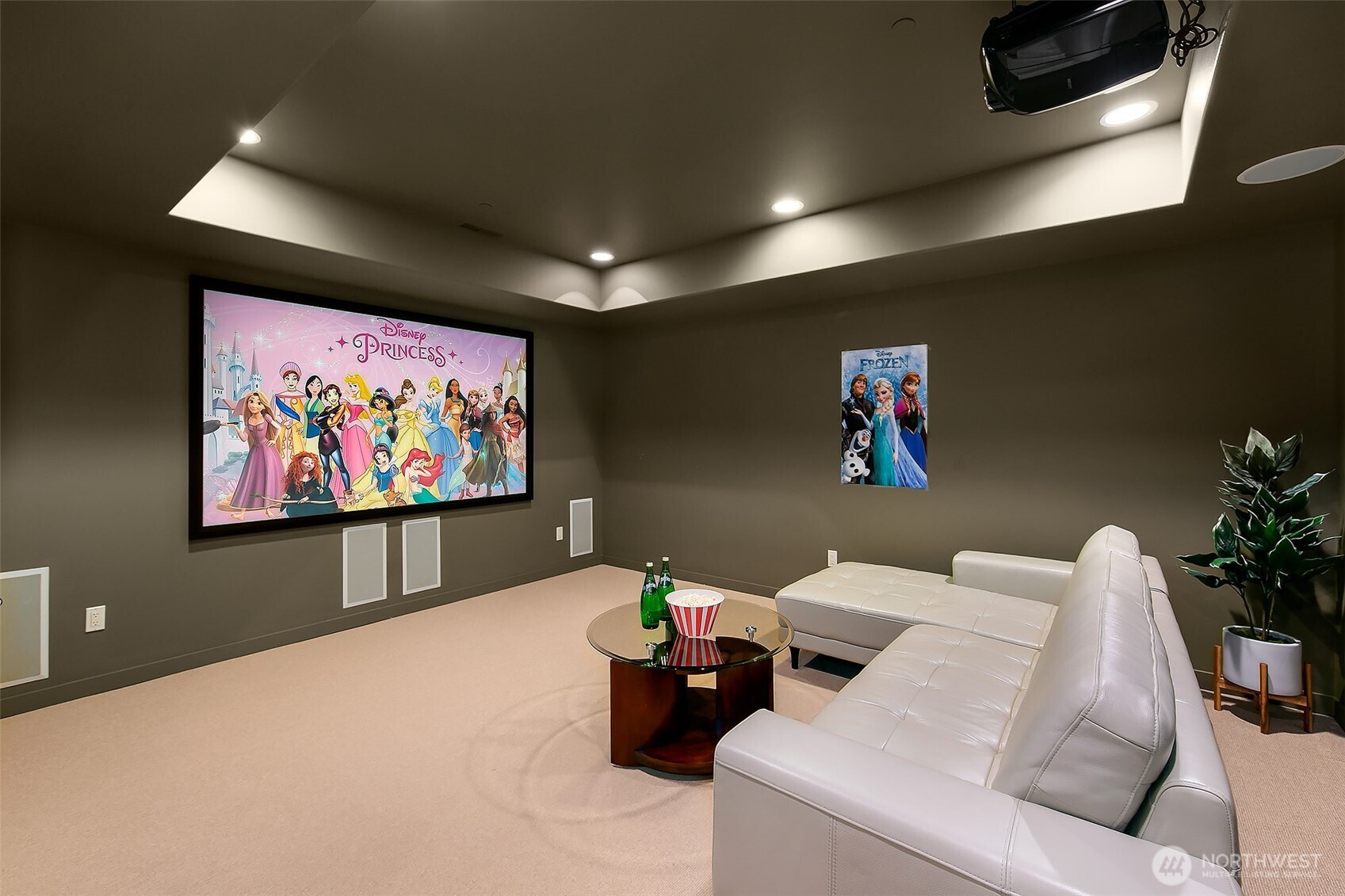 Theater at lower level