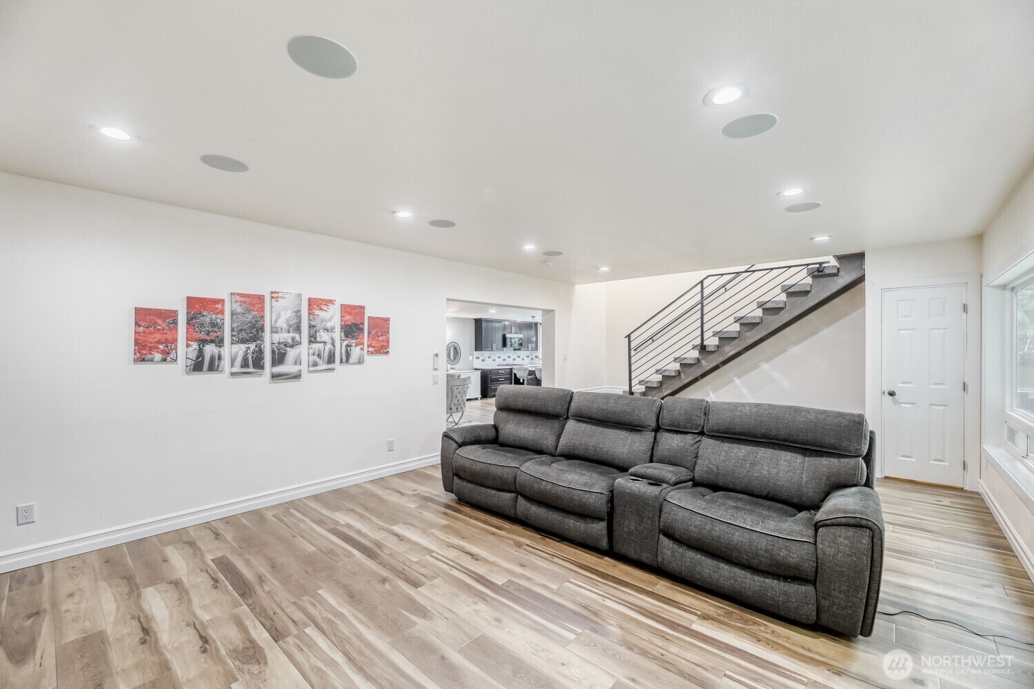 Note the recessed Atmos Dolby surround sound speackers