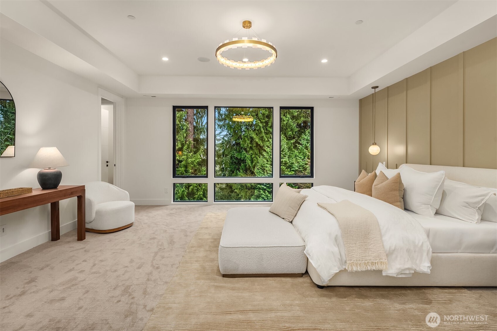 The primary suite is a true retreat — spa-caliber amenities and a showpiece closet.