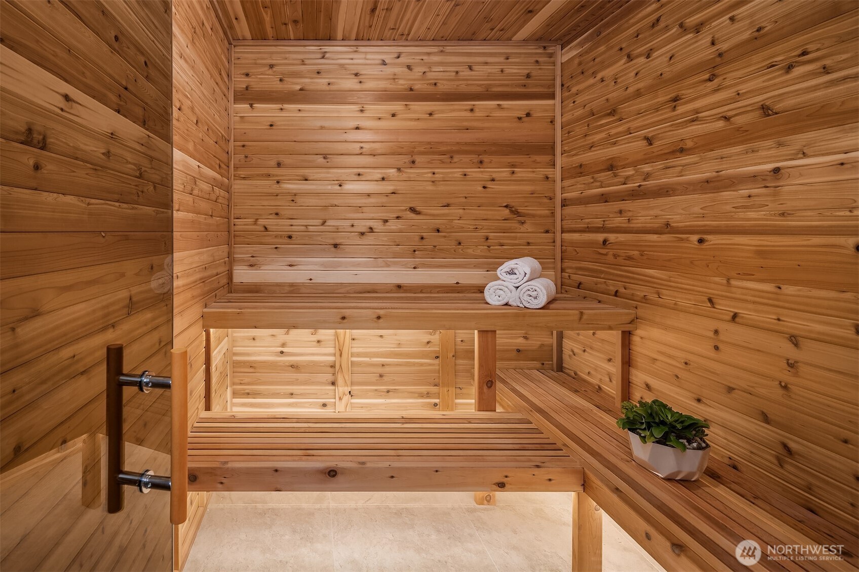 Sauna for relaxation.