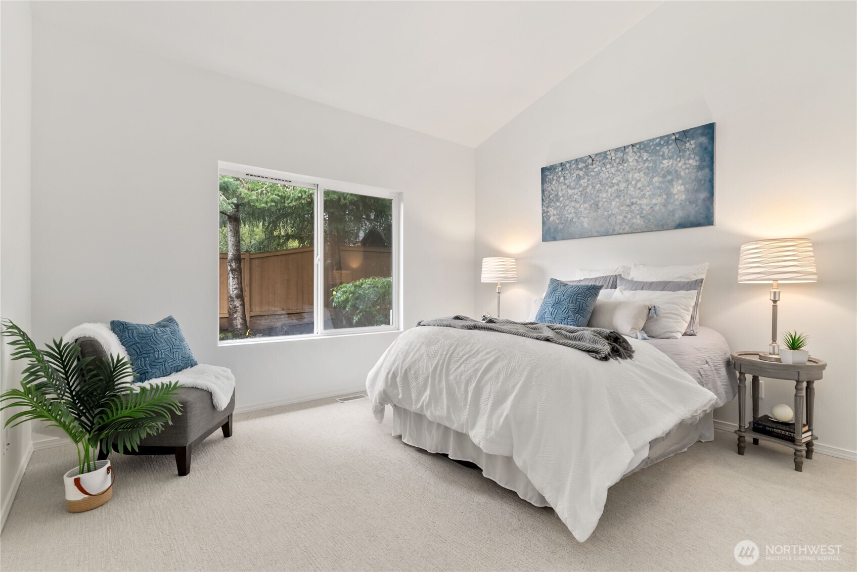 Spacious primary bedroom.