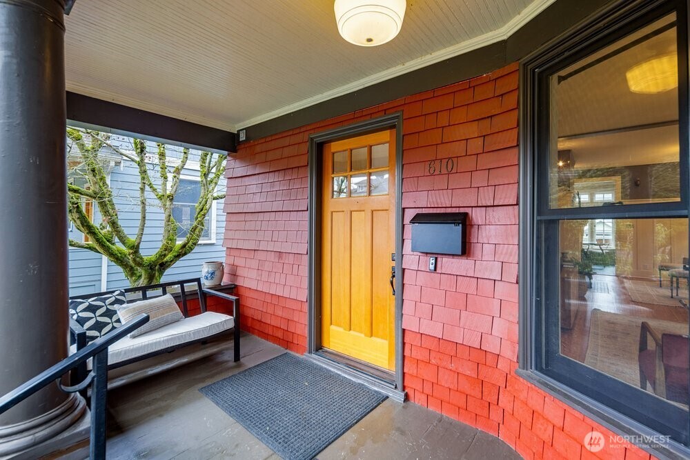 Step up on to the big front porch