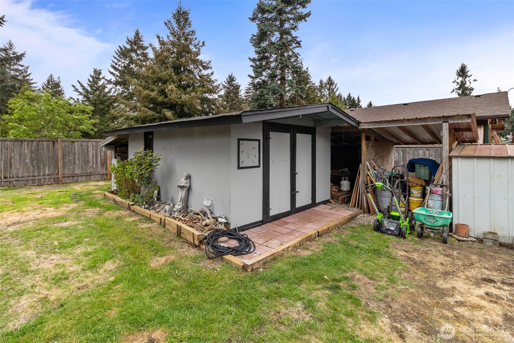 Total of 4 storage sheds