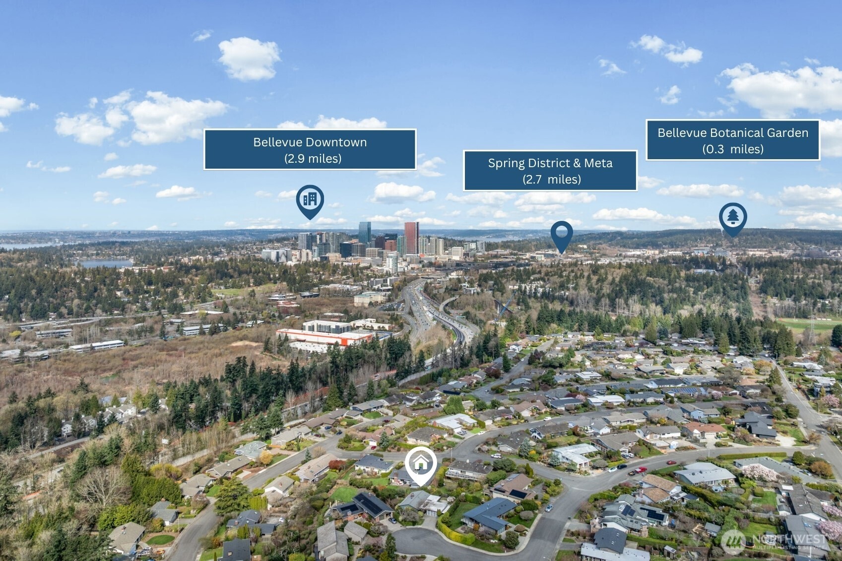 Ideally located just minutes to Downtown Bellevue and the Spring District, offering easy access to premier dining, shopping, and major employers.