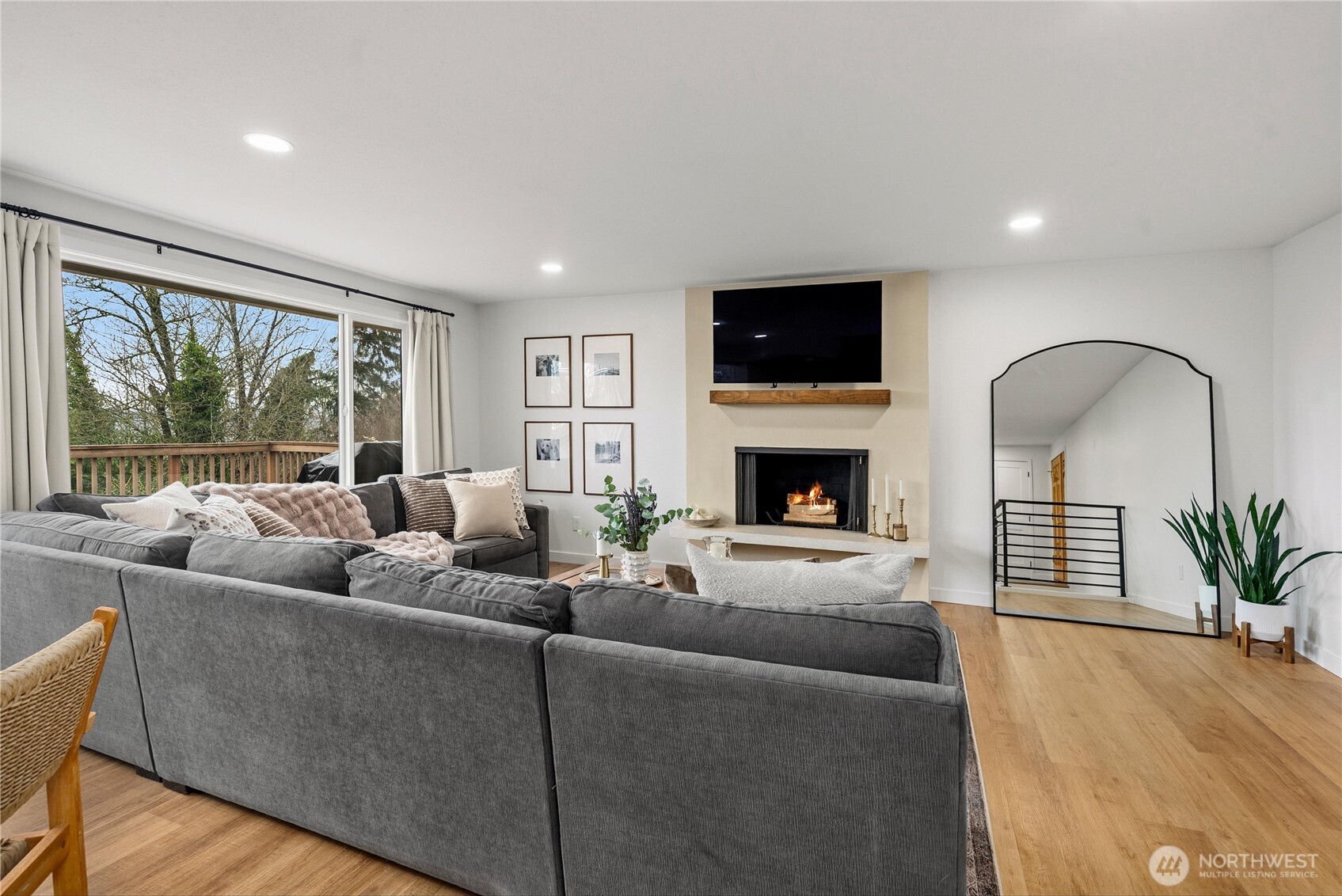 Did we mention that western sunset view through the windows with new trim and casings?