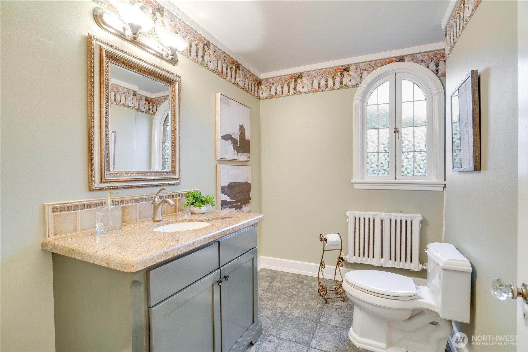 The half bath that guests always notice.