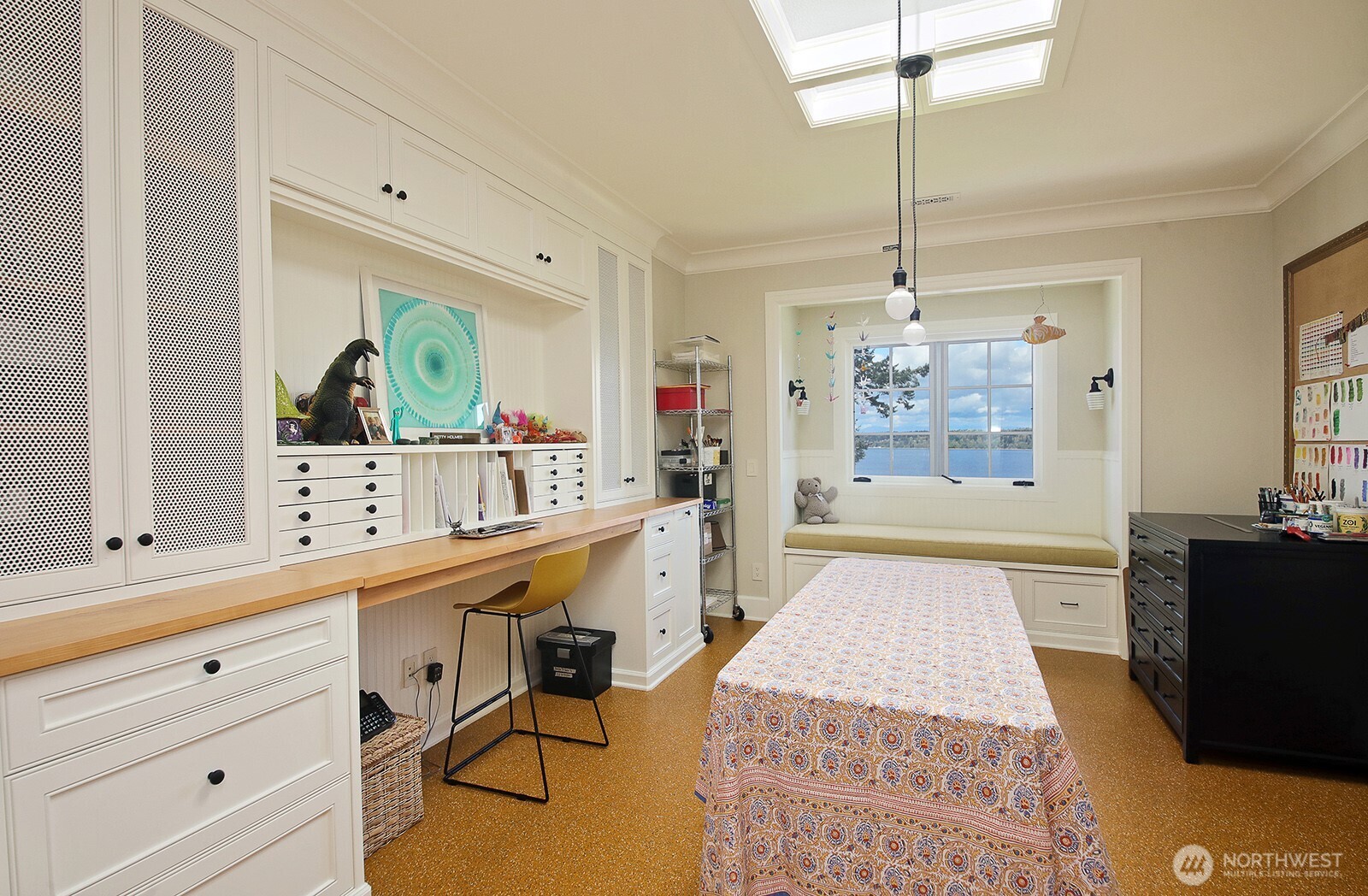 A perfect craft/gift-wrapping room!