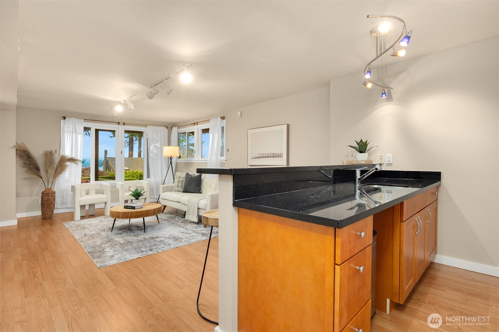 Home entertainment made easy with pre-wired audio/video plus flexible space in lower level.