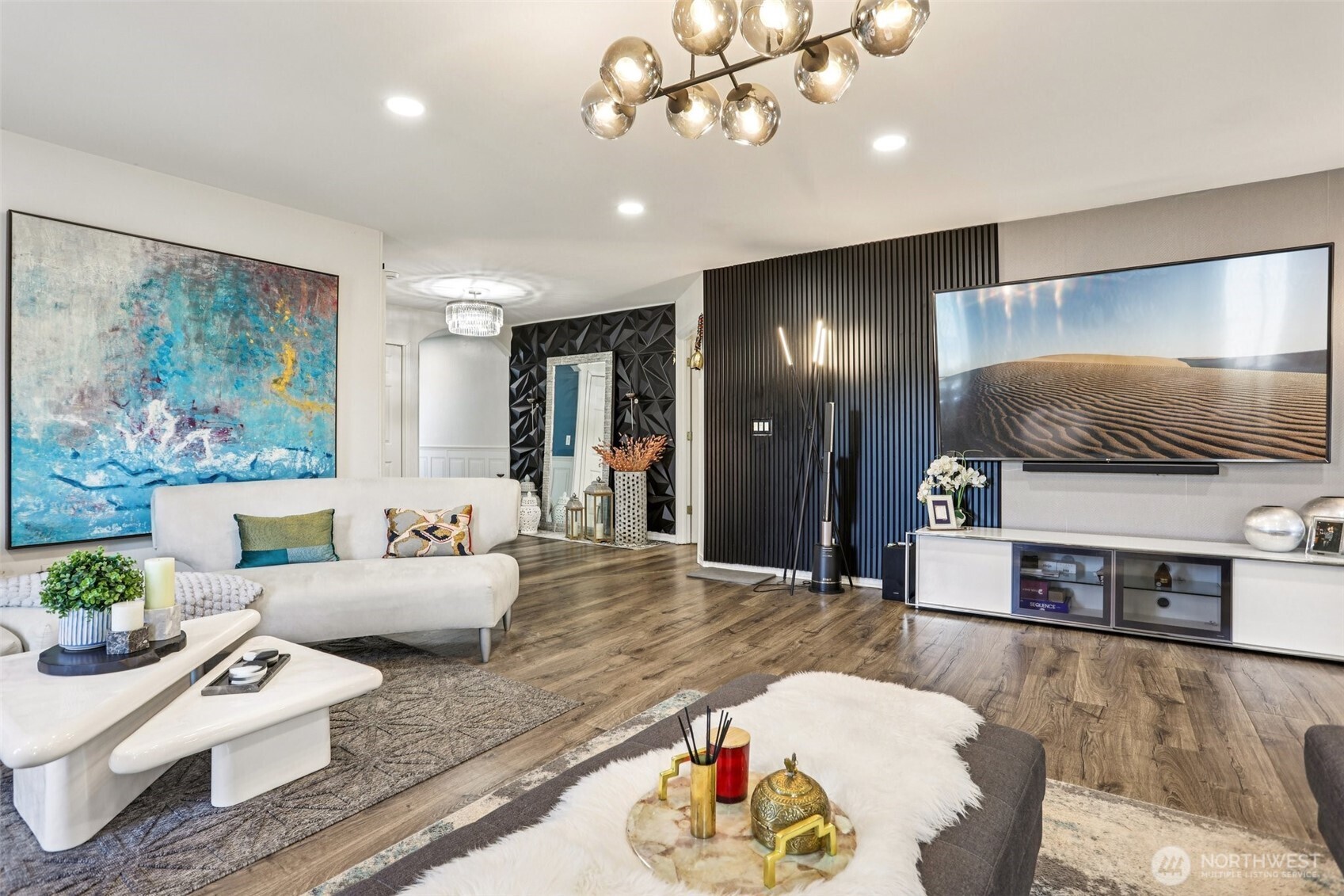 Upper level living room