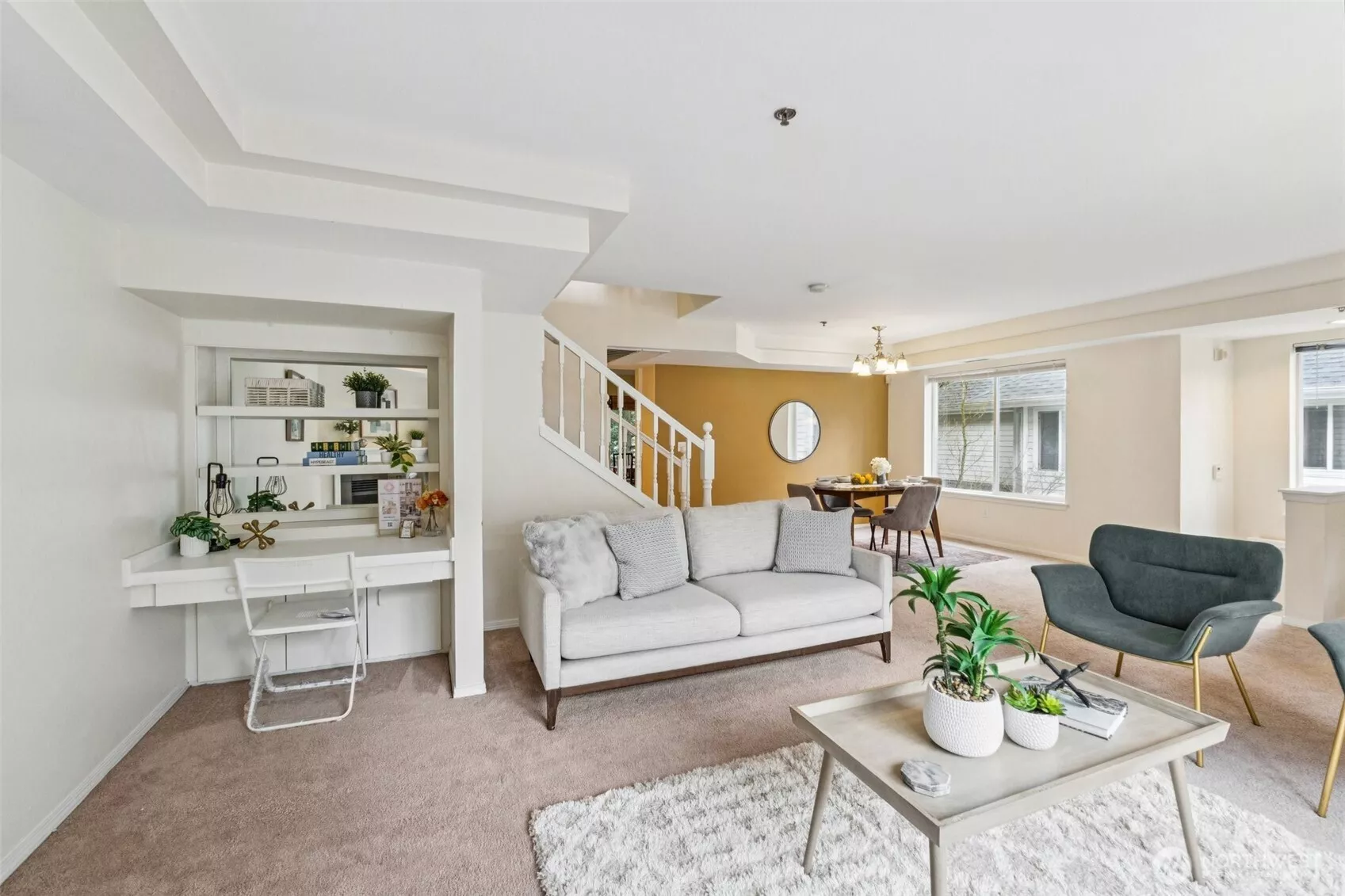 Welcome home to this gorgeous End unit Townhome featuring open concept 2-Car Garage!