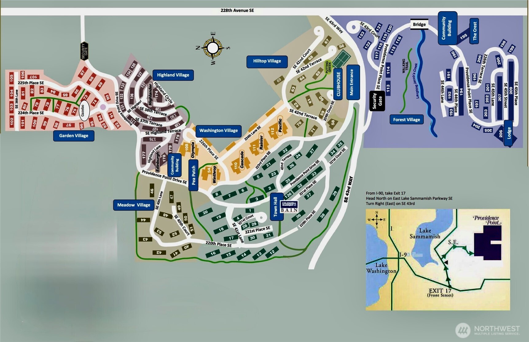 Map of Providence Point
