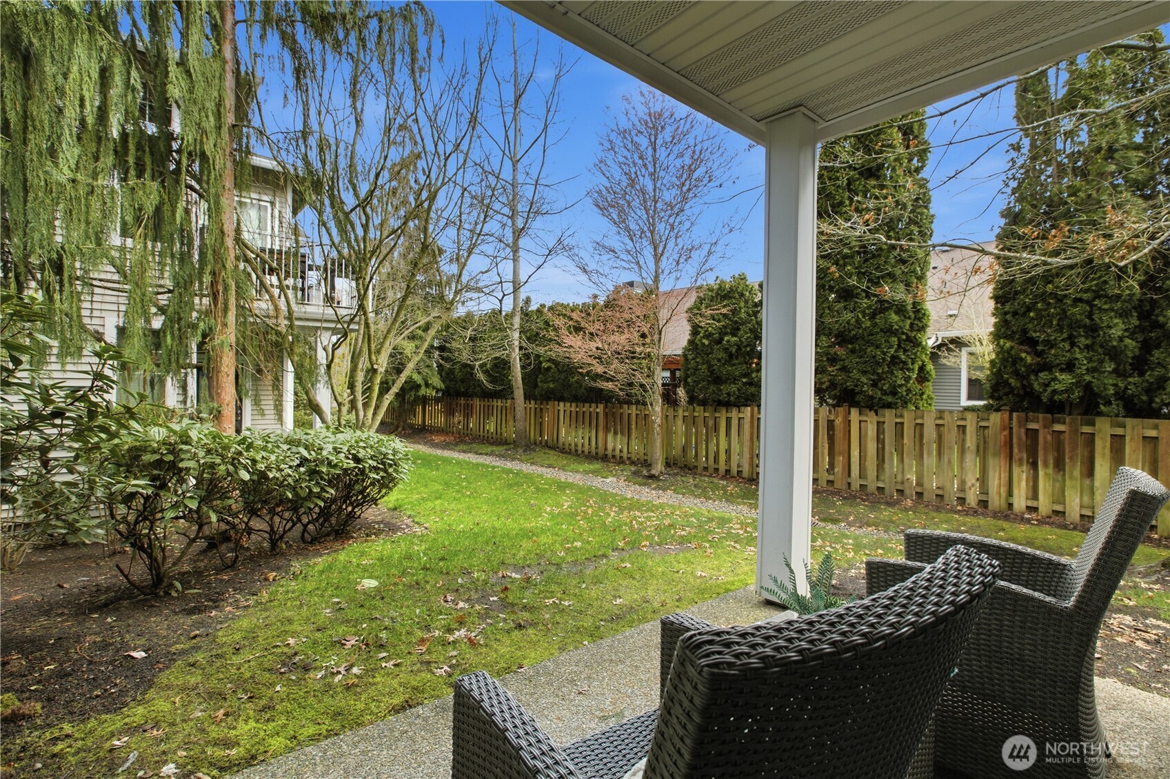 Private outdoor patio