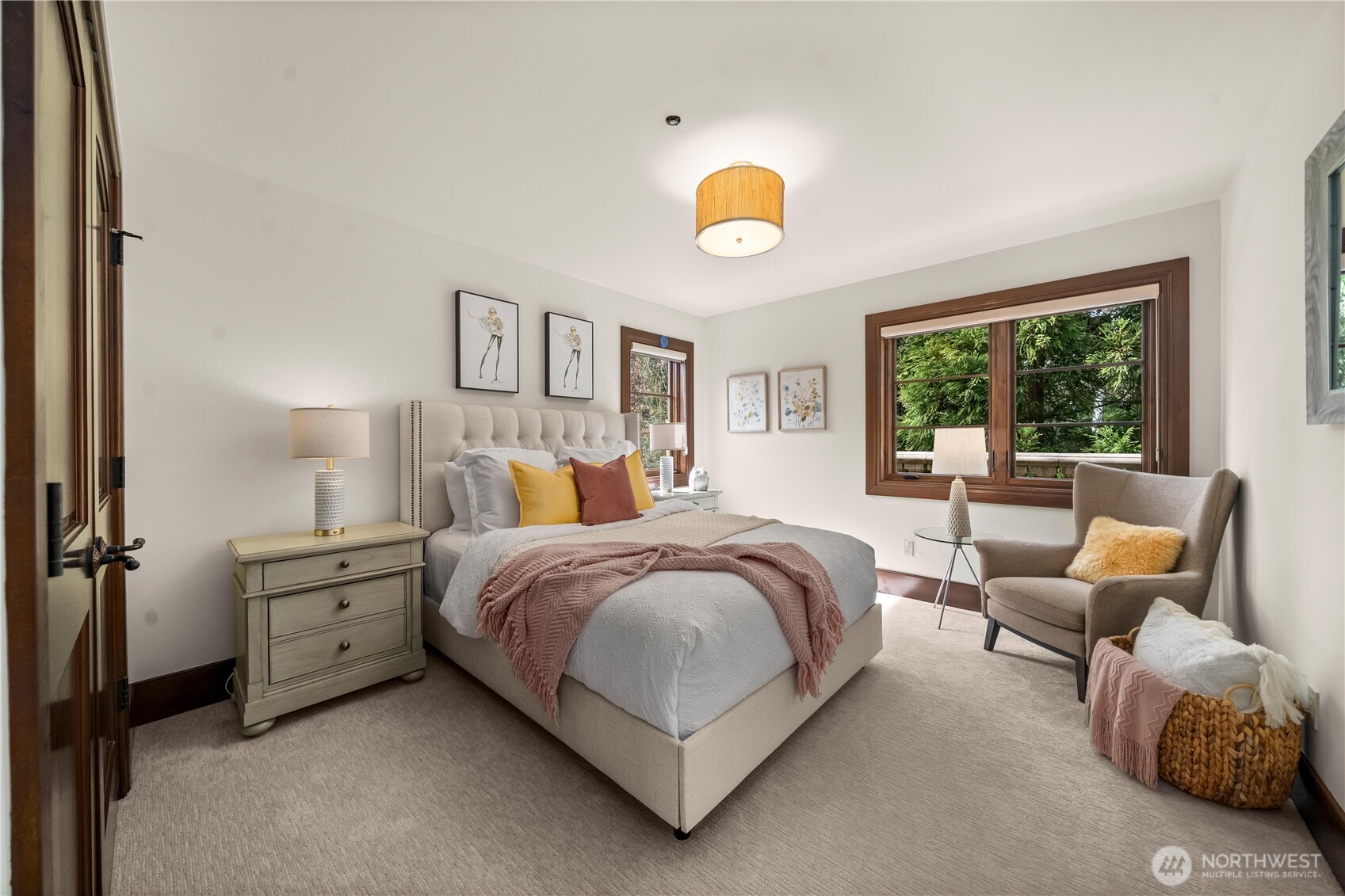 Private bedroom suite within the guest wing, ideal for guests or extended stays.