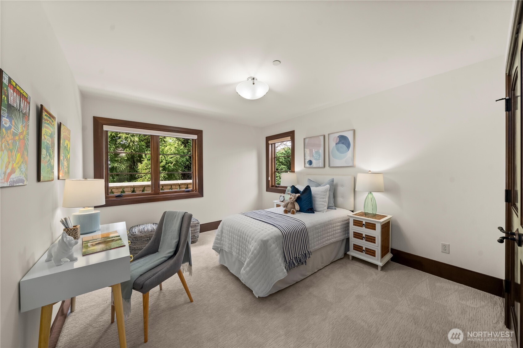 Private bedroom suite within the guest wing, ideal for guests or extended stays.