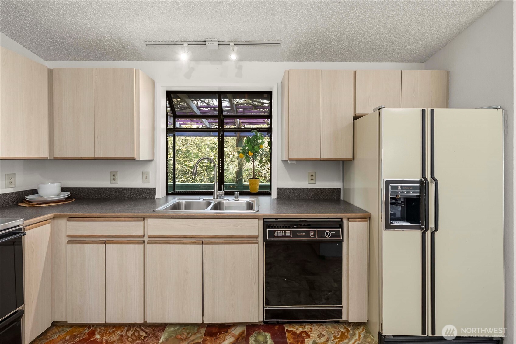 Looking out to garden and back deck