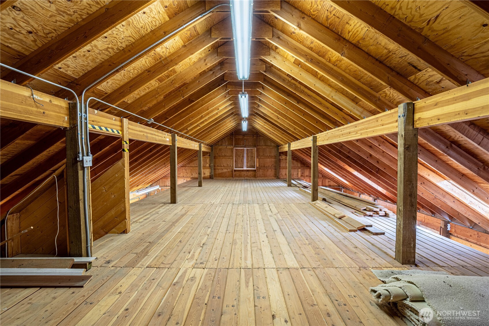 Second-level storage loft for equipment or gear